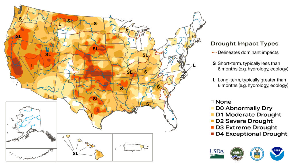 Terrain Map - Drought Monitor October 25, 2022 Terrain Map - Drought Monitor October 25, 2022